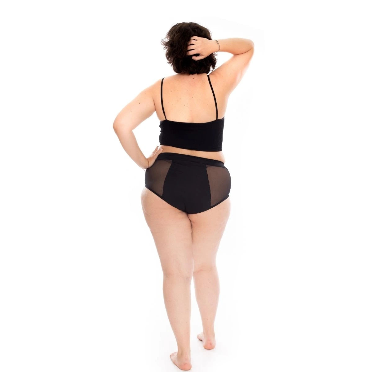 Chiloti menstruali NANNA High Waist – Negru