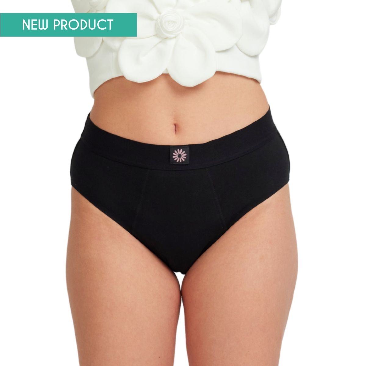 Margaret | Menstrual panties | High waist | Black