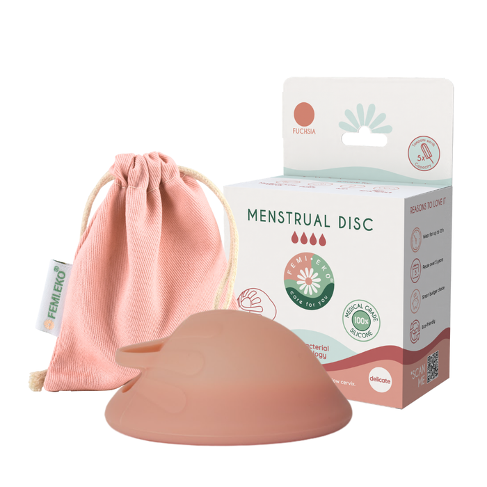 Delicate menstrual disc, Pink — FemiEko