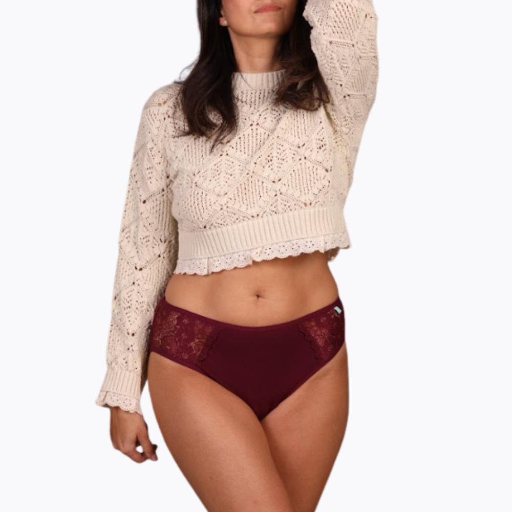 Bella | Menstrual panties | French Cut | Berry