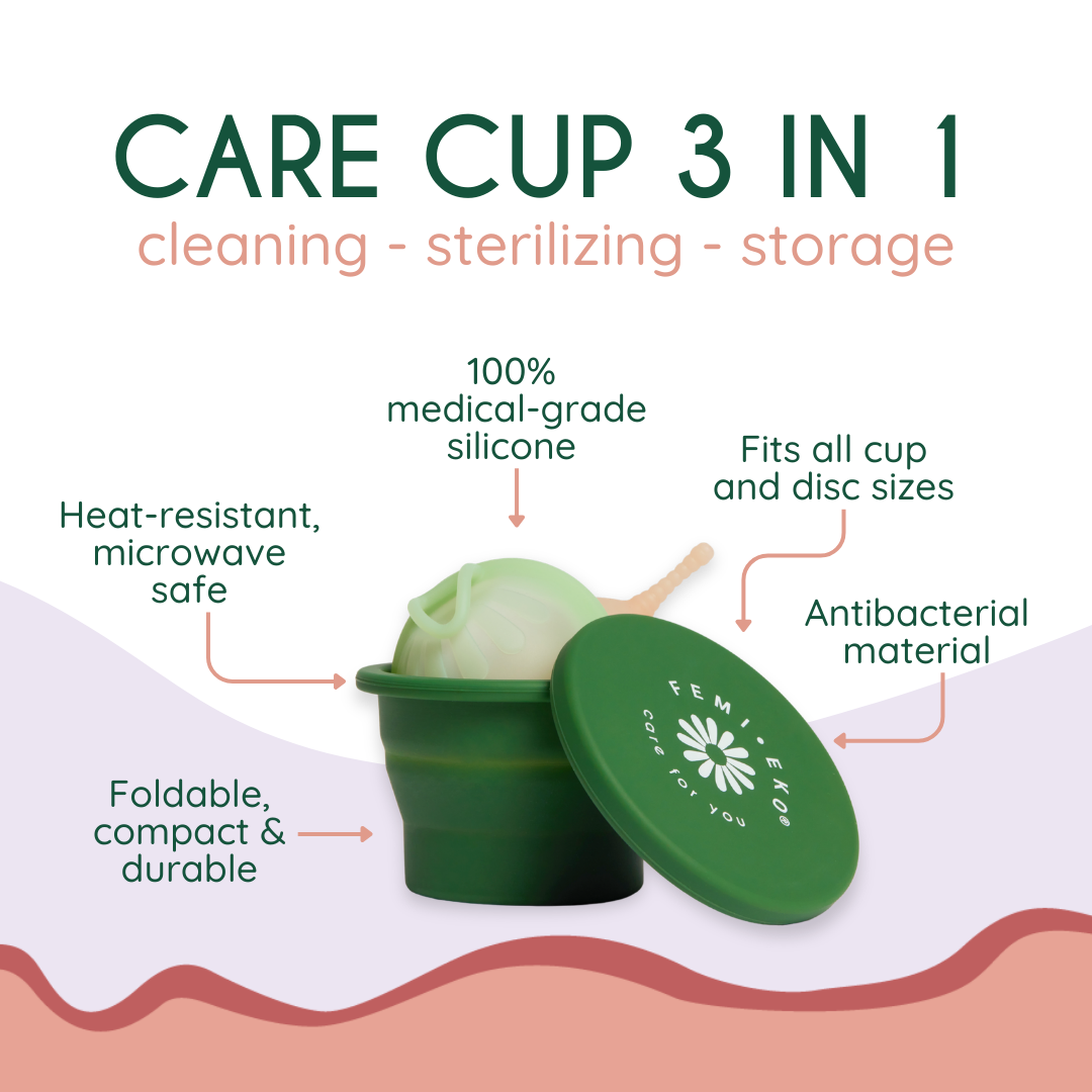 genanvendelig desinfektionskop BPA fri silikone | reusable BPA free silicone sterilization cup