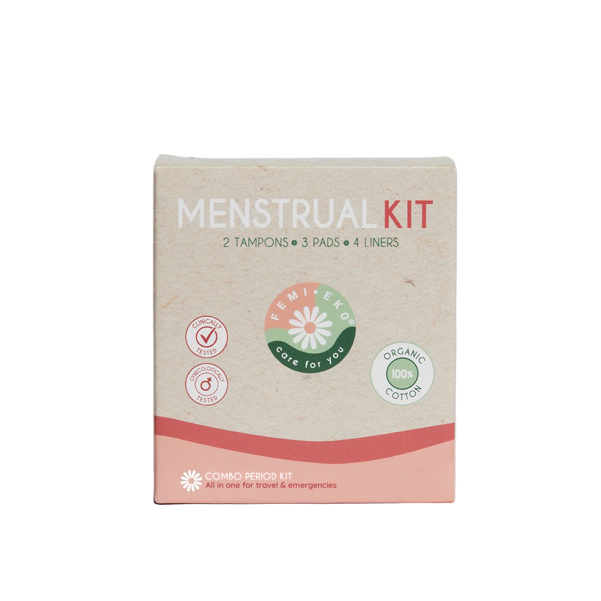 Organic menstrual kit | Mix of disposable products