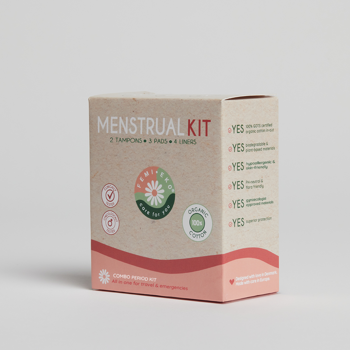 Organic menstrual kit | Mix of disposable products