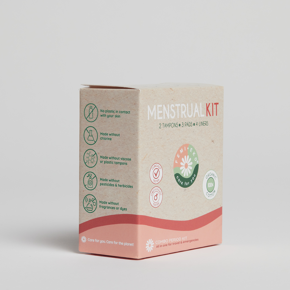 Organic menstrual kit | Mix of disposable products
