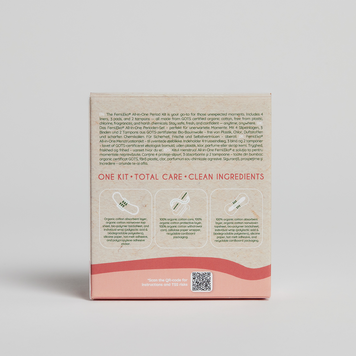 Organic menstrual kit | Mix of disposable products