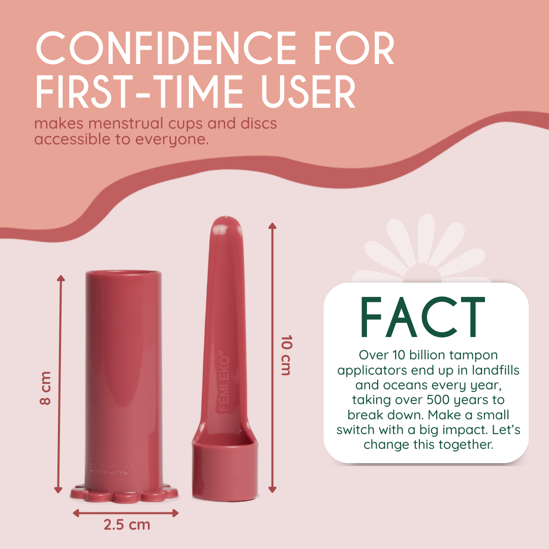 komplet menstruationskop saet med antibakteriel teknologi | complete antibacterial menstrual cup set