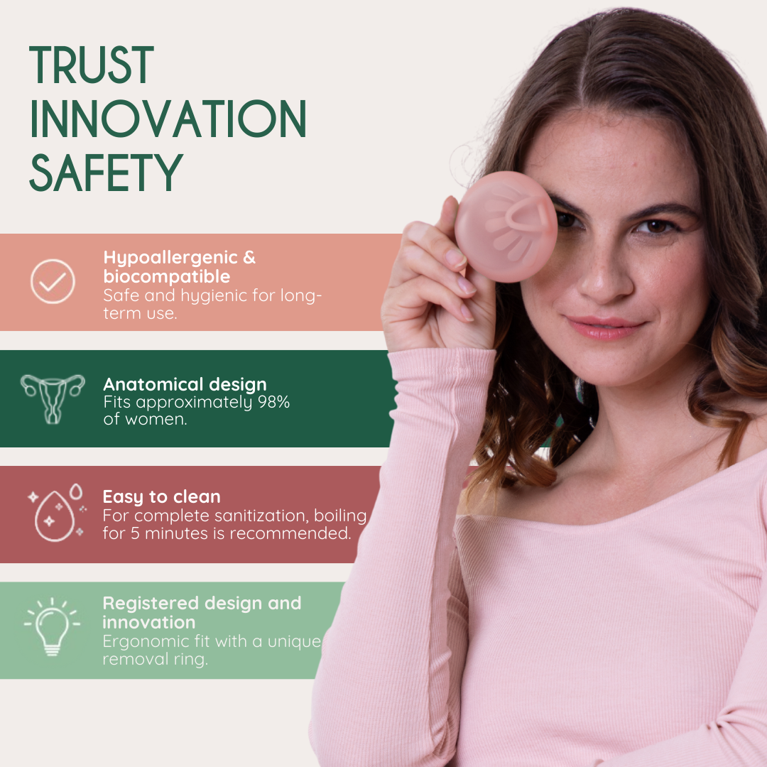 menstruationsdisk til moderat til kraftig blødning | menstrual disc for moderate to heavy flow