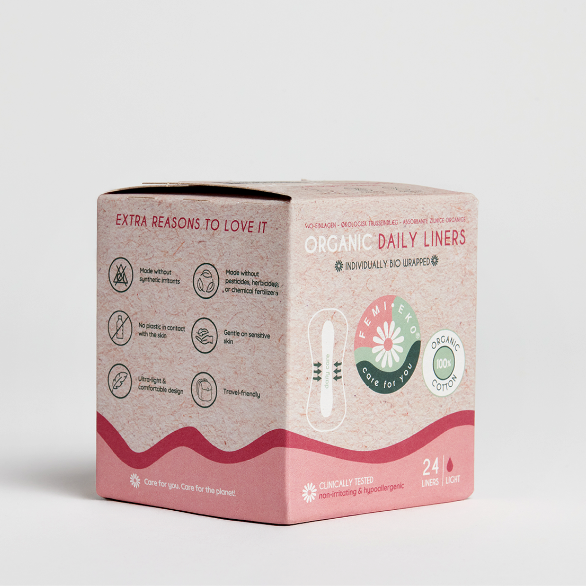 Organic cotton panty liners | Ultra Liners | 24 pcs