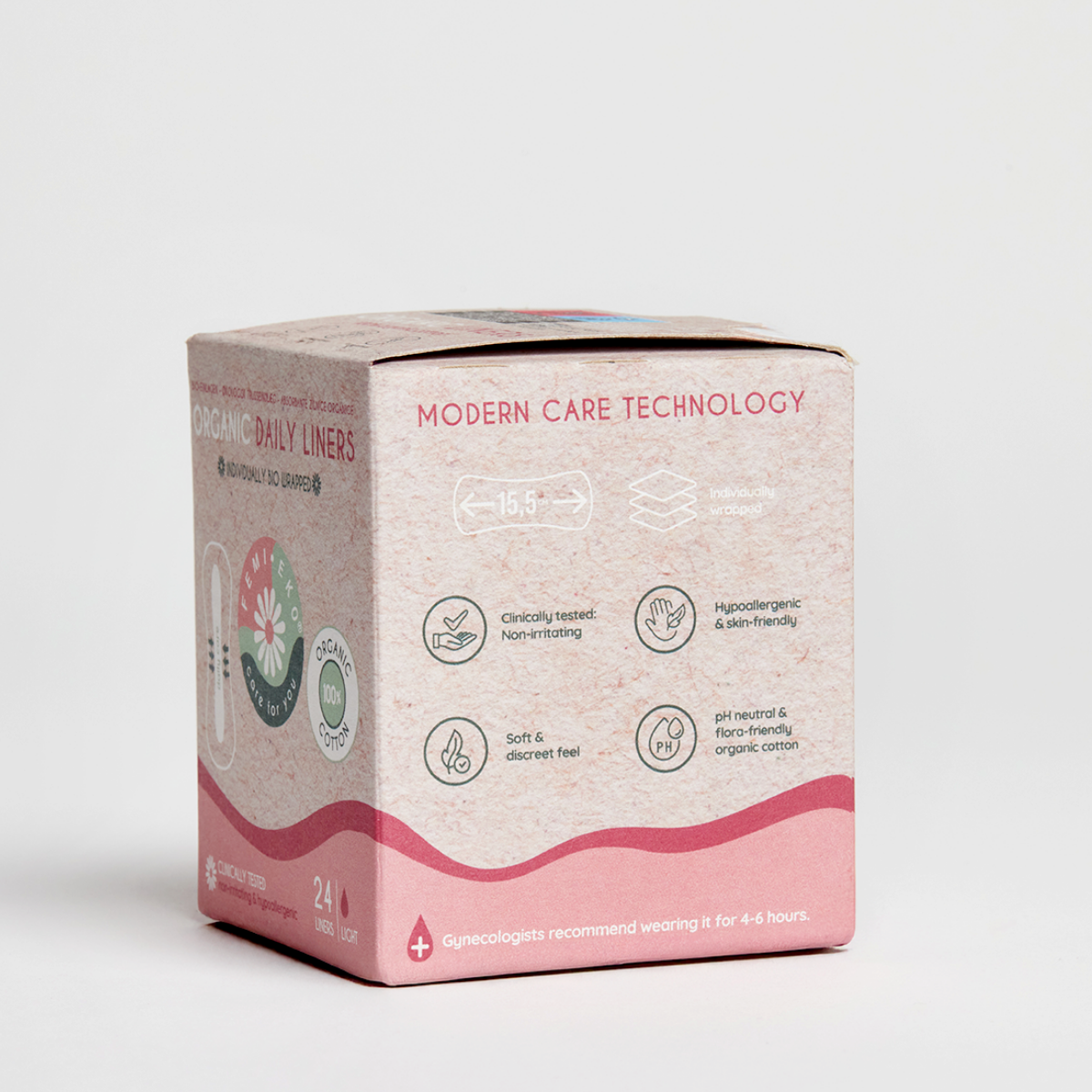 Organic cotton panty liners | Ultra Liners | 24 pcs