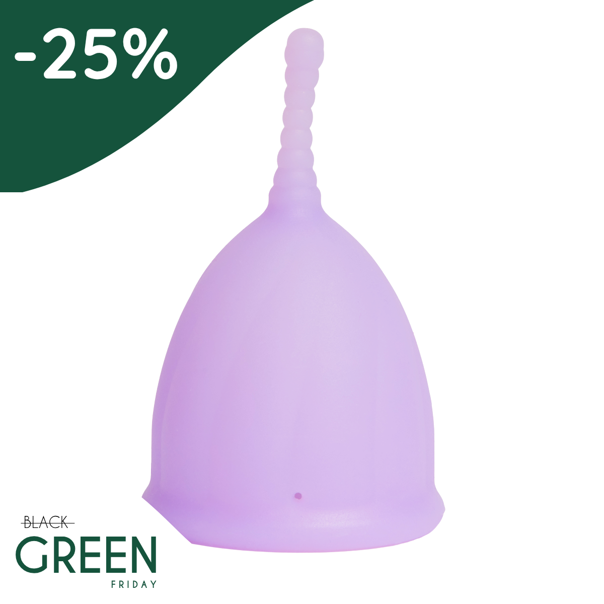 Safe menstrual cup | size M | Antibacterial | Purple