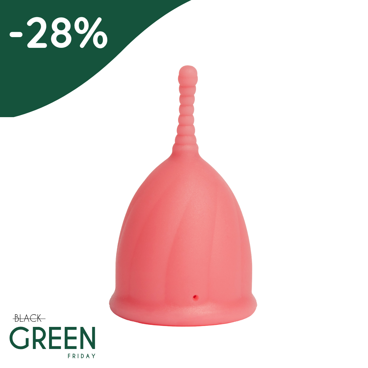 Safe menstrual cup | Size S | Antibacterial | Pink