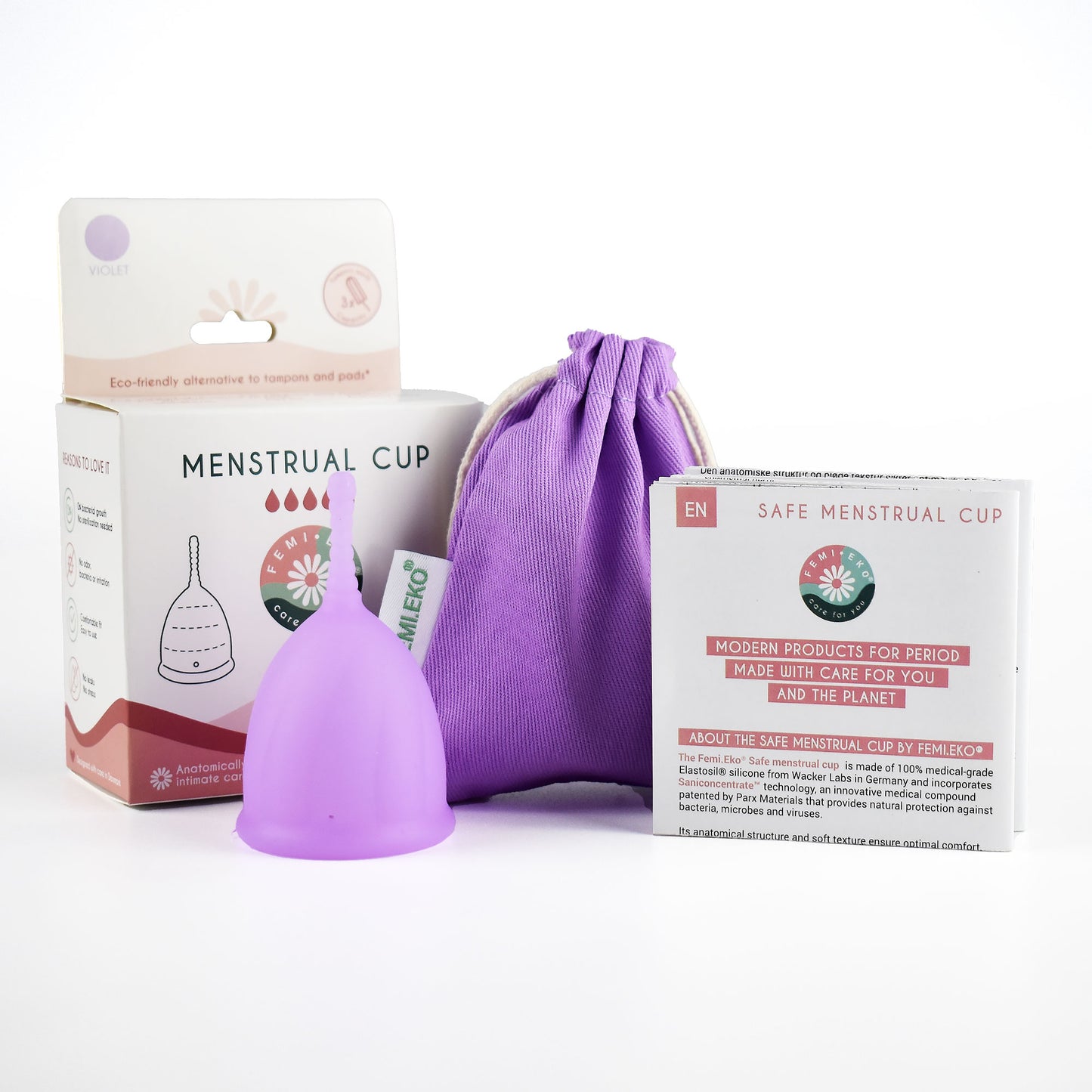 Safe Menstruationstasse | Größe M | Lila