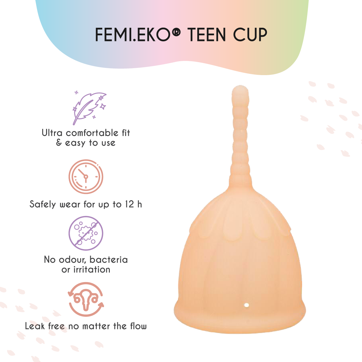 Menstruationstasse | Größe XS | Teenager | Beige