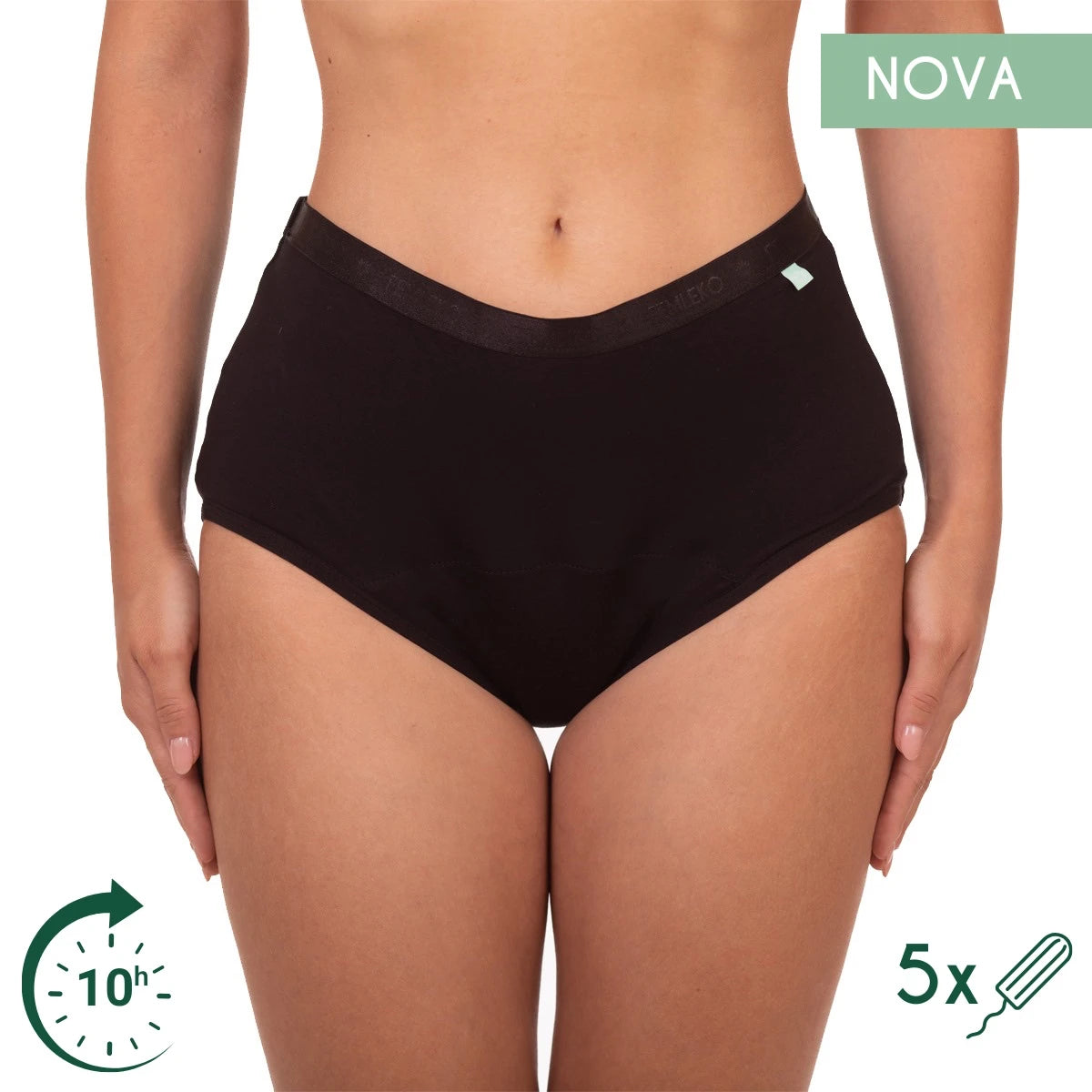 Nova Menstrual Panties | Black