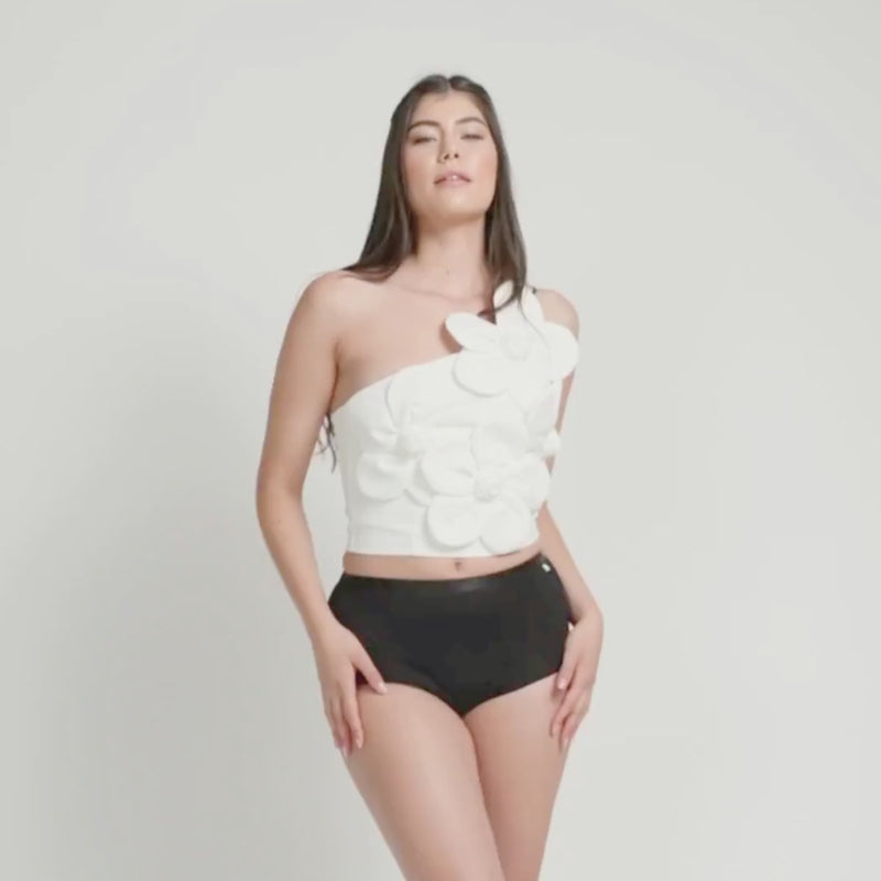 Femieko Nova høj sugeevne menstruationstrusser sort – maximum absorbency period panties black