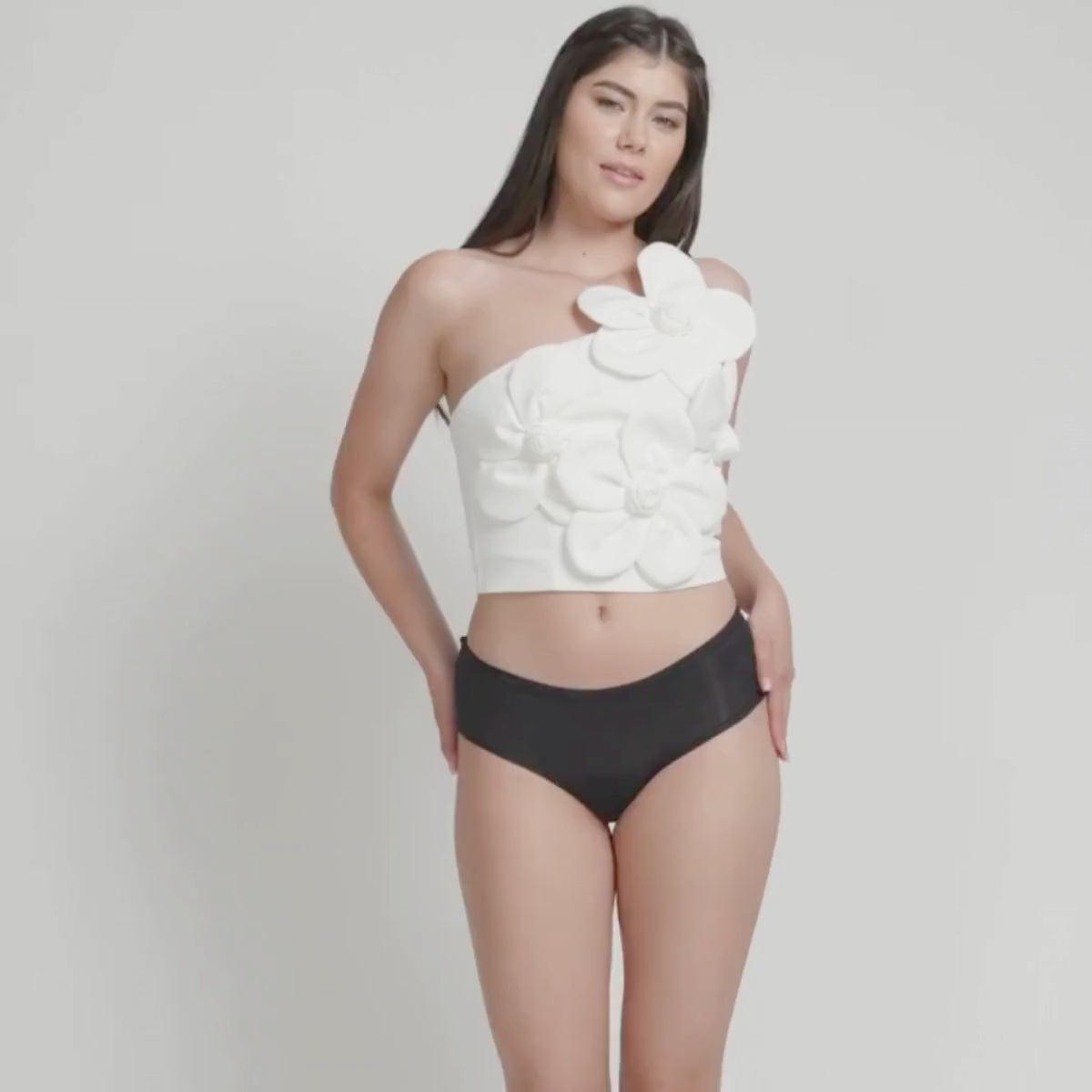 Load video: Sorte menstruationstrusser høj absorbering – high absorbency period underwear- video.