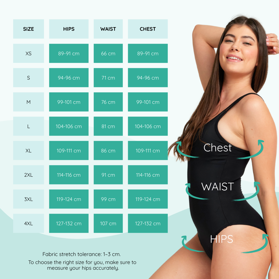 Scarlett | Period Swimsuit | Black
