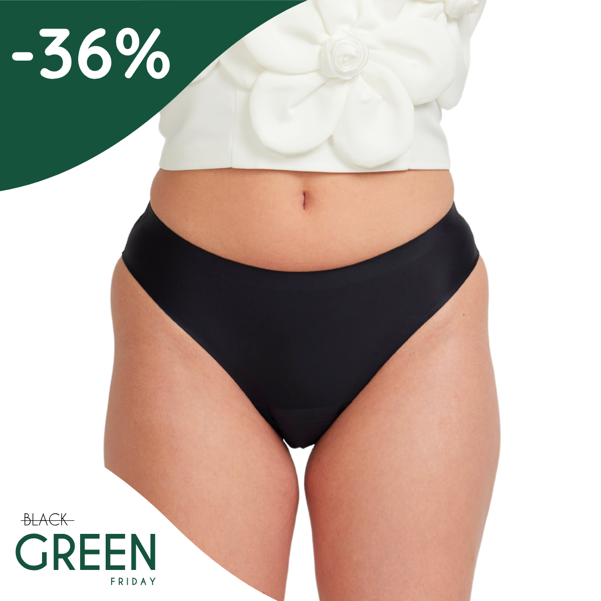 Seamless | Period panties | Heavy | Black