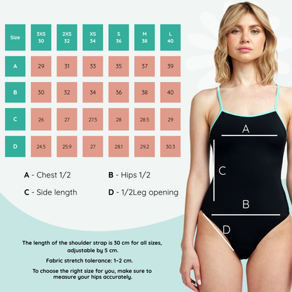 Thea | Menstrual bikini | Teenagers | Black
