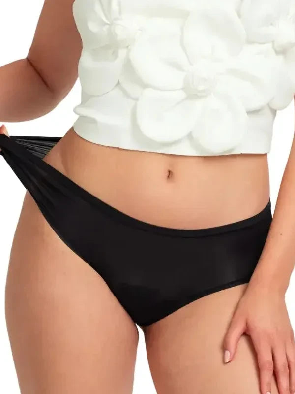 Black Flexi period underwear, the real product photo.