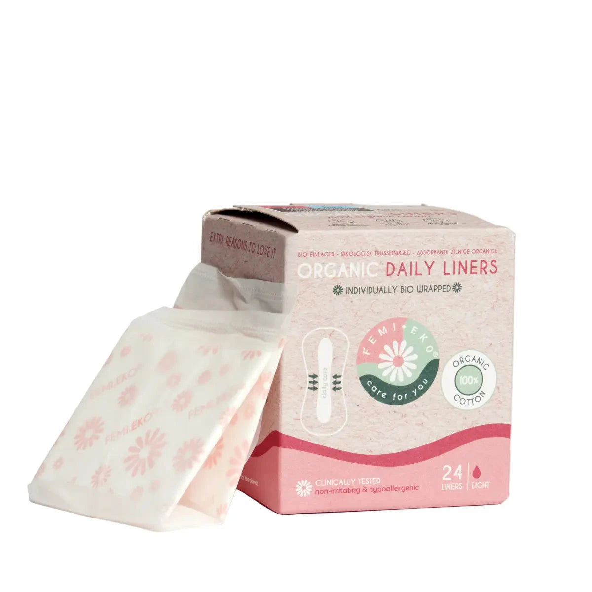 FemiEko organic cotton liners – product photo