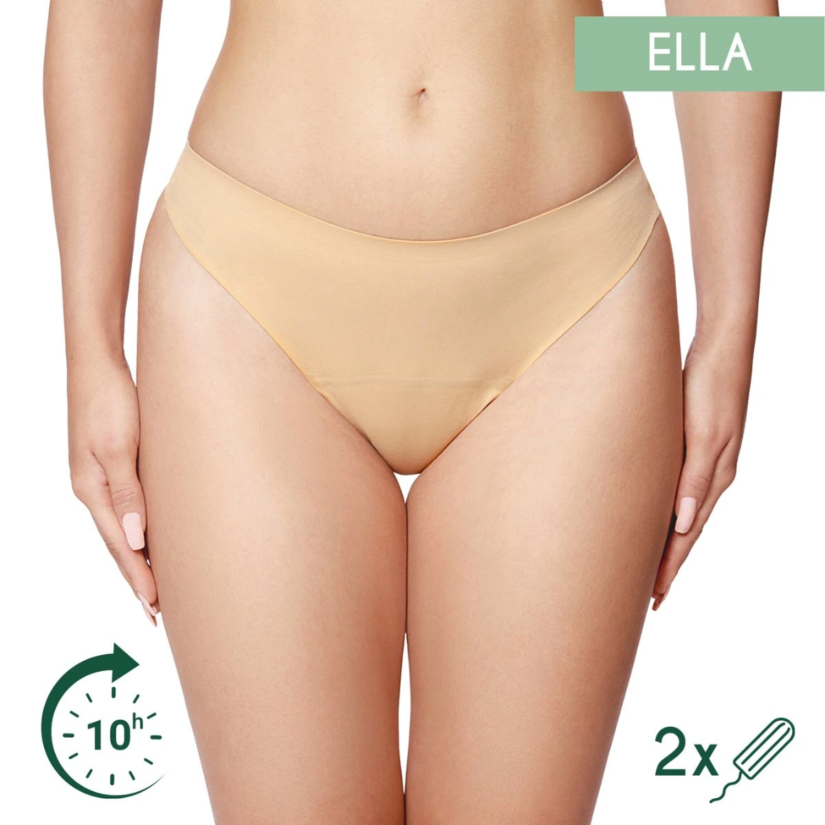 Period panties Ella – Thong – Nude
