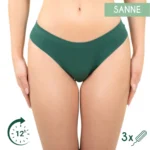 Period panties Sanne - Brazilian - Dark Green
