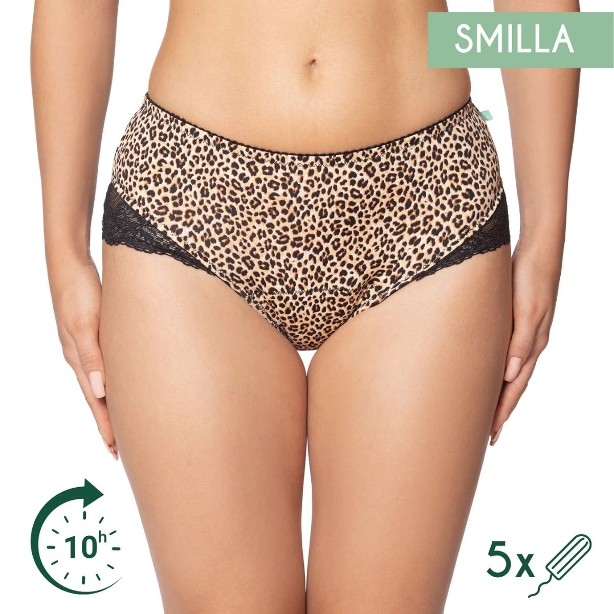 Femi.Eko, Smilla menstrual panties - French cut - animal print